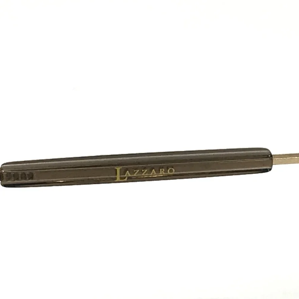 Lazzaro Eyeglasses Frames PIETRO SATIN GOLD Square Wire Rim 51-19-145